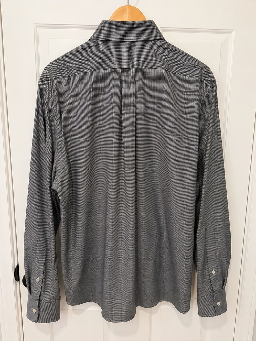 NWOT Lauren Ralph Lauren Soft Stretch Shirt Men’s Large Gray Check Regular Fit - Picture 3 of 7